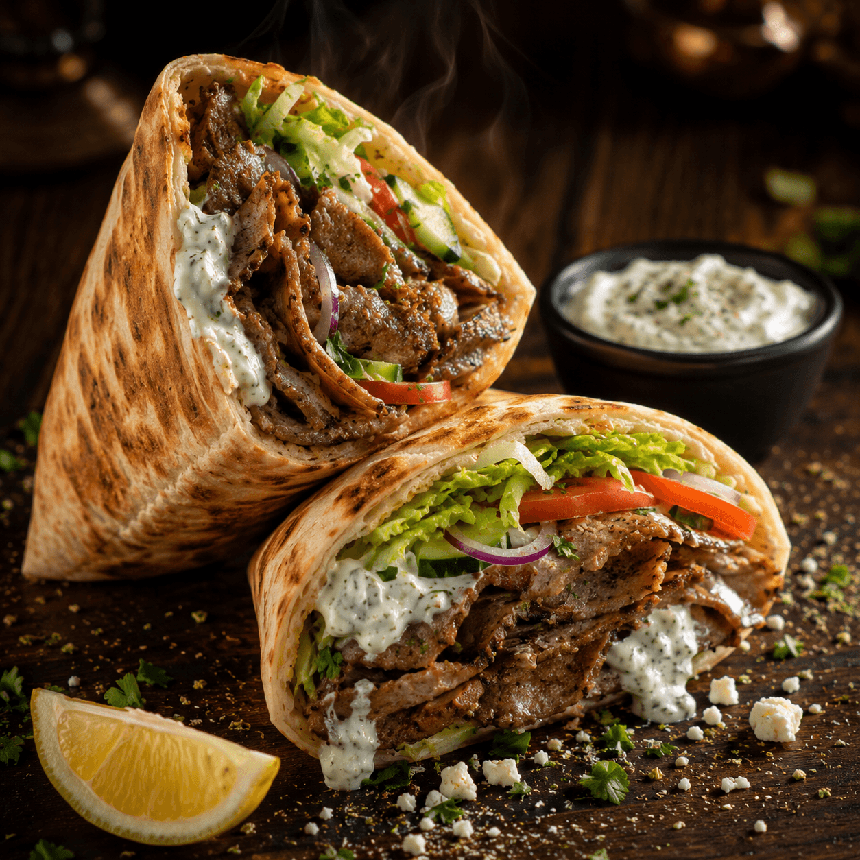 Beef Gyro Sandwich
