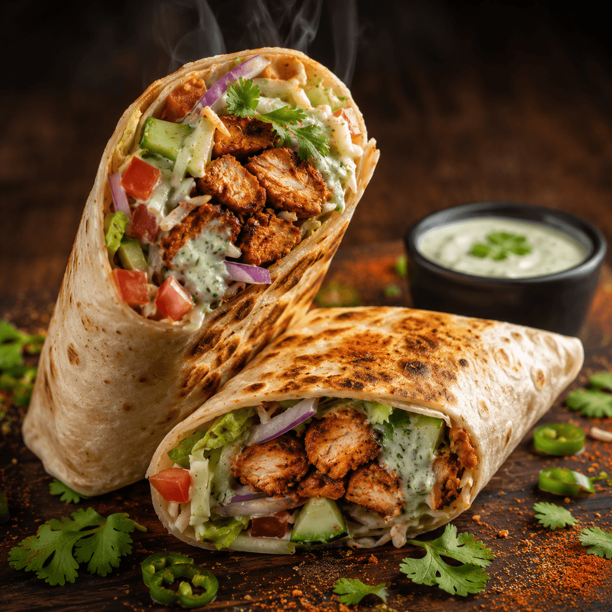Tandoori Chicken Wrap